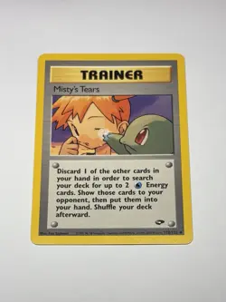 Misty's Tears Pokemon Card TCG Gym Challenge 118/132 Vintage NM - Image 1
