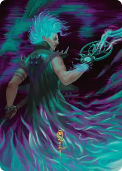 Winter, Cursed Rider Art Card (Gold-Stamped Signature) [Aetherdrift Art Series] - Image 1