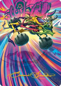 Thunderous Velocipede Art Card (Gold-Stamped Signature) [Aetherdrift Art Series - Image 1