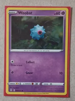 Woobat 068/203 Pokemon Trading Card Game SWSH07: Evolving Skies Regular - Image 1