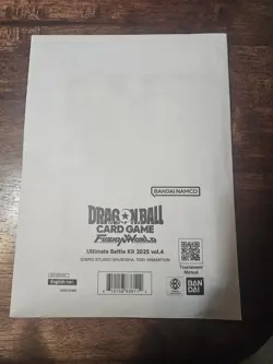 DRAGON BALL SUPER CARD GAME FUSION WORLD ULTIMATE BATTLE KIT 2025 VOL 4 SEALED - Image 1