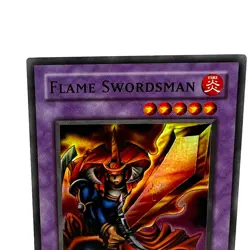 Yugioh Yu-Gi-Oh Trading Card Game Flame Swordsman LOB-003 Loose Card - Image 2