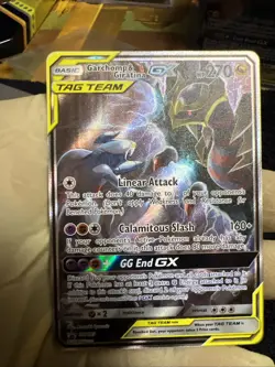Pokemon TCG Garchomp & Giratina GX SM193 Sun & Moon Promo Card Near Mint - Image 1