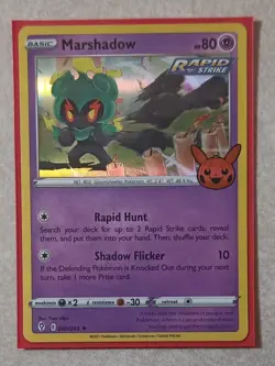 Marshadow 080/203 Pokemon Trading Card Game Trick or Trade Booster 2023 Holo - Image 1