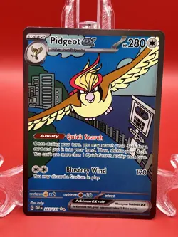 Pokemon Pidgeot EX Special Illustration Rare Card 225/197 Sv03: Obsidian Flames - Image 1
