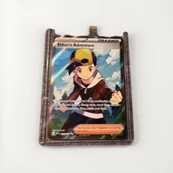 Pokemon TCG Destined Rivals Ethan's Adventure Full Art Trainer Card 236/182 - Image 1