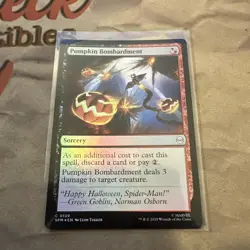 MTG Pumpkin Bombardment Marvel's Spider-Man Foil #0139 - Image 1