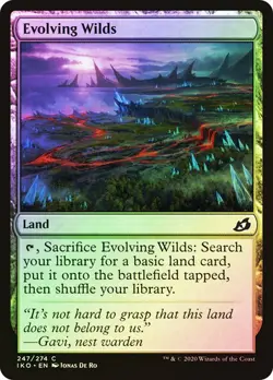 Evolving Wilds Ikoria MTG MAGIC LAND #247 FOIL O252 - Image 1