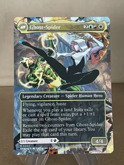 Gwen Stacy Borderless Non Foil MTG Marvel's Spider-Man #0202 - Image 2