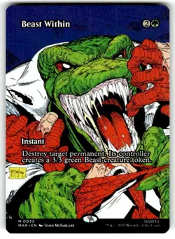 Beast Within (Borderless) M Marvel Universe Eternal-Legal 33 NM MTG - Image 1