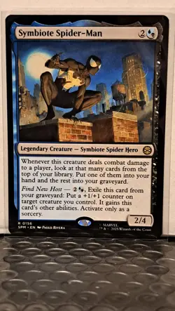 MTG Spider-Man - Symbiote Spider-Man #156 (2) Rare Cards [1 Regular / 1 Foil] - Image 2