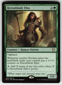 MTG Heronblade Elite R Commander: Innistrad: Midnight Hunt 26 LP - Image 1