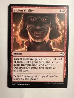 Stolen Vitality | MtG Magic The Gathering Innistrad: Midnight Hunt 161/277 NM-M - Image 1