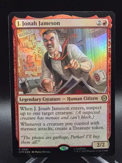 MTG Universes Beyond: Spider-man J. Jonah Jameson Foil 0081 NM Rare - Image 1