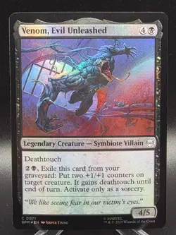 Venom, Evil Unleashed - 0071 - SPM - Foil - NM - MTG Magic the Gathering - Image 1