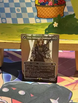 MTG Dion, Bahamut's Dominant (Borderless) Final Fantasy Foil LP magic - Image 1