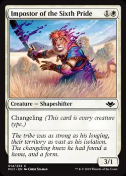 Impostor of the Sixth Pride -Foil Medium Play MTG Modern Horizons - Image 1