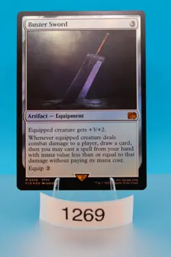 MTG Buster Sword Final Fantasy Foil #255 - Image 1