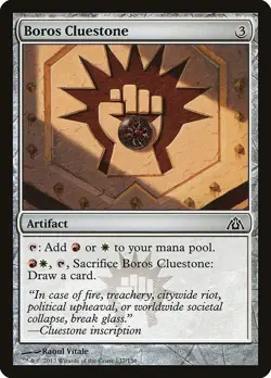 Boros Cluestone 4x FOIL DGM MTG Dragon's Maze Common MINT white red artifact - Image 1