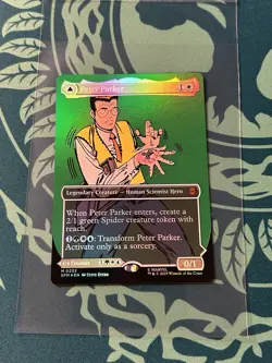 Peter Parker 0232 Amazing Spider-Man Borderless Foil Marvel’s Spider-Man SPM MTG - Image 2