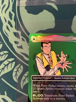 Peter Parker 0232 Amazing Spider-Man Borderless Foil Marvel’s Spider-Man SPM MTG - Image 3