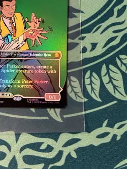 Peter Parker 0232 Amazing Spider-Man Borderless Foil Marvel’s Spider-Man SPM MTG - Image 5