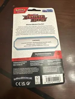 Destined Rivals Blister Pack Zarude Cosmos Holo SVP 199 Promo Pokemon TCG Sealed - Image 4