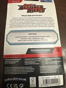 Destined Rivals Blister Pack Zarude Cosmos Holo SVP 199 Promo Pokemon TCG Sealed - Image 5