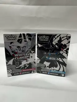 Pokemon Black Bolt and White Flare Booster Bundle Set of 2 Sealed New - Image 1