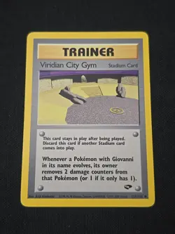 Viridian City Gym 123/132 Gym Challenge Regular WOTC Vintage 2000 Pokemon TCG LP - Image 1