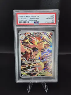 Ethan's Typhlosion 190/182 Pokemon Destined Rivals Illustration Rare PSA 10 - Image 1