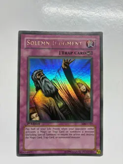 USA Seller Yugioh Solemn Judgment MRD-127 Metal Raiders 1st Edition MP - Image 1