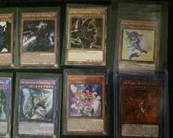 EGYPTIAN GOD CARDS OBELISK SLIFER RA Dark Magician Knight Yugioh TCG NM - Image 3