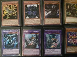 EGYPTIAN GOD CARDS OBELISK SLIFER RA Dark Magician Knight Yugioh TCG NM - Image 4