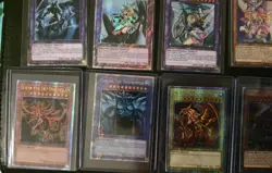 EGYPTIAN GOD CARDS OBELISK SLIFER RA Dark Magician Knight Yugioh TCG NM - Image 5