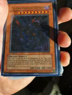 Yugioh Red-Eyes Darkness Dragon SD1-EN001 Ultra Rare MP - Image 2