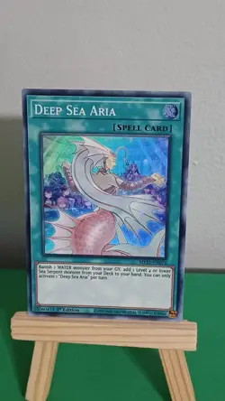 Yugioh Deep Sea Aria Spell Card MP21-EN076 Super Rare Tin Of Ancient Battles - Image 1