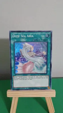 Yugioh Deep Sea Aria Spell Card MP21-EN076 Super Rare Tin Of Ancient Battles - Image 2
