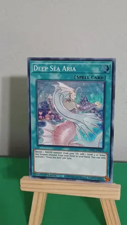 Yugioh Deep Sea Aria Spell Card MP21-EN076 Super Rare Tin Of Ancient Battles - Image 3