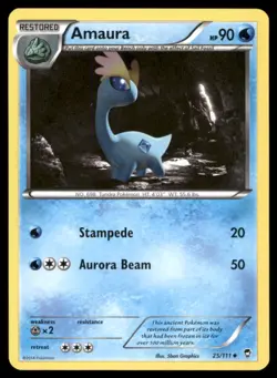 Amaura XY - Furious Fists #25/111 Pokemon Card NM - Image 1