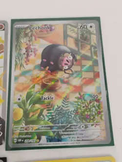 Pokemon Promo/Lechonk Illustration Rare/Full Art Holo Cards - Image 5