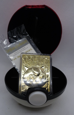 Pokemon Jigglypuff 23K Gold Plated Trading Card with Sealed COA 1999 Burger King - Image 1