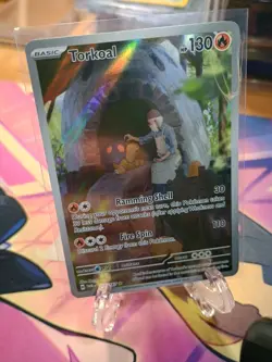 Pokemon Card Torkoal 172/167 Twilight Masquerade Illustration Rare NM/M - Image 1