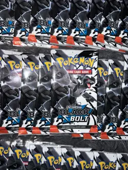 Pokemon TCG Black Bolt SEALED Booster Packs Lot Of 28 - 280 Total Cards - Image 2
