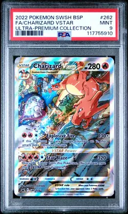 PSA 9 Charizard VSTAR SWSH262 SWSH: Sword & Shield Promo Cards Holo - Image 1