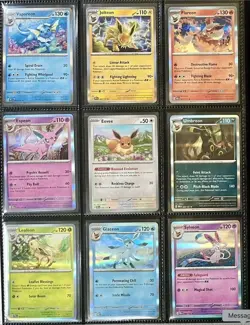Prismatic Evolutions Complete 9 Card Eeveelution Holo Set Pokemon TCG - Image 1