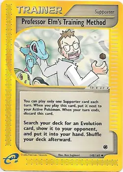 PROFESSOR ELM'S TRAINING METHOD 148/165 Expedition Pokemon WOTC Card EX - Image 1