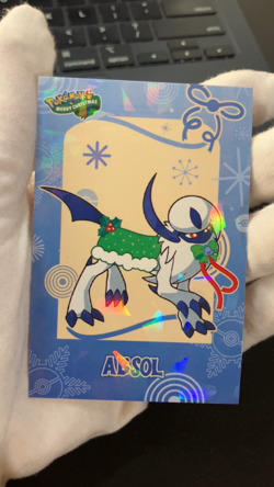 Absol Ice Holo Pokemon 2024 Card Database Merry Christmas - Image 2