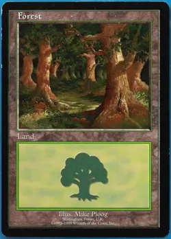 Forest (EURO c United Kingdom Promo) PLD MTG MAGIC CARD (490321) ABUGames - Image 1