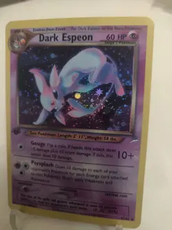 *Custom-made*MediumQuality,1st Ed. Dark Espeon #4,Holo "Display Card" - Image 3